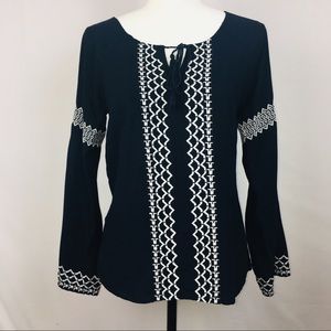 J Roberts Texas Boutique boho style Tunic - Size S